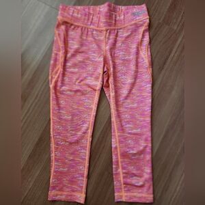 Fila Kids Orange & Pink Space-Dye Active Leggings